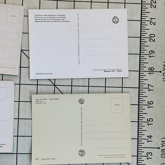 Assortment of vintage, Italian postcards, Lago Di Garda (10 cards, ca 1960/70s) - Picture 10 of 12